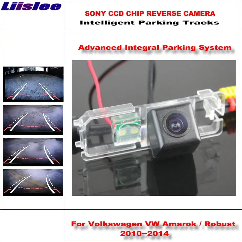 

Auto HD CCD Rear Camera For VW Amarok Robust 2010~2014 Intelligent Parking Tracks Reverse Backup NTSC RCA AUX Accessories CAM