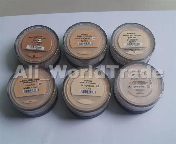 Bare Minerals Original Foundation Medium Beige Fairly Light Mineral Veil Medium Tan Fair Free Dhl Shipping 240pcs Lots Dhl Certificate Of Origin Mineral Dustdhl Deliveries Aliexpress