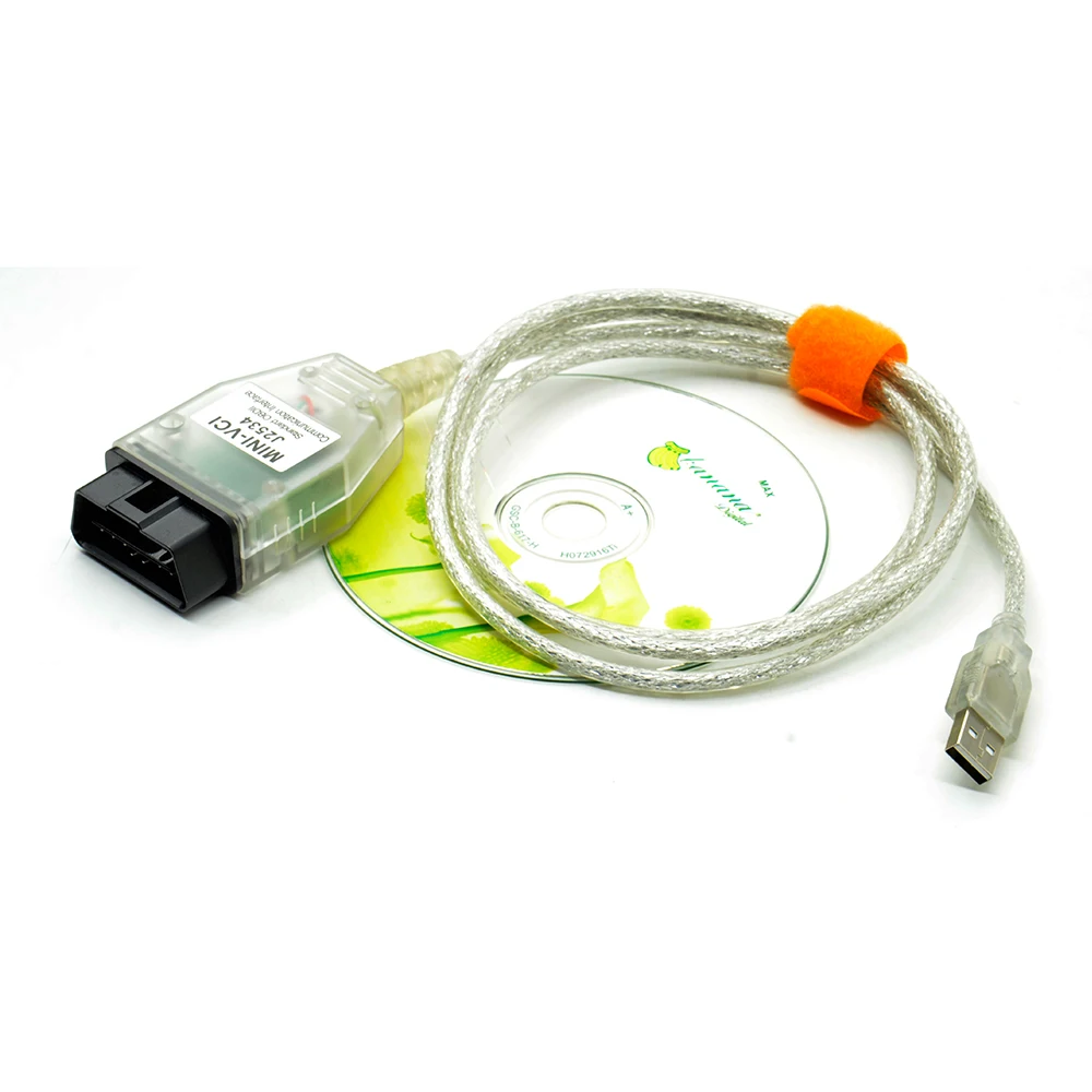 Новейший мини VCI V13.00.022 интерфейс для TO-YOTA ТИС Techstream MINI-VCI FT232RL чип J2534 OBD2 Диагностический кабель