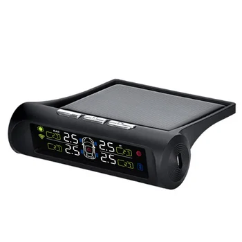 

Solar/USB Tire Air Pressure Gauge Meter Set Digital LCD Display Car Wheel Tyre Diagnostic Tools F-Best