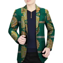 African print suit jacket for men dashiki suits mens ankara blazers africa clothing blue/red/green patterns wedding/party wear