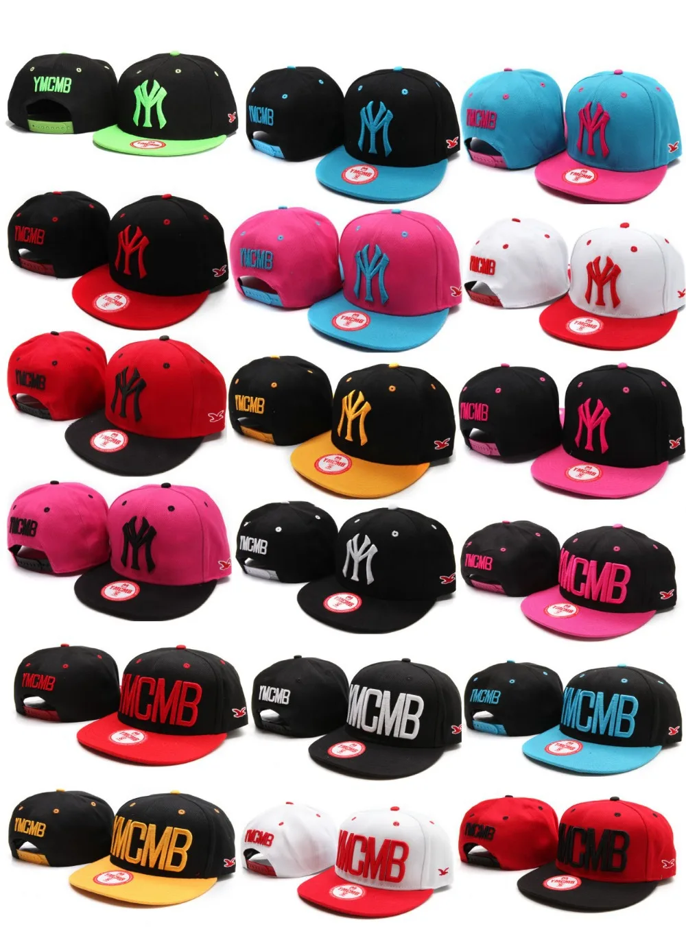 High quality 2014 fashion YMCMB brand bones snapback baseball mens caps