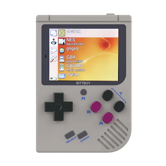 Best Quality Video Game Console New BittBoy - Version3 - Retro Game Handheld Games Console Player Progress Save/Load MicroSD card External