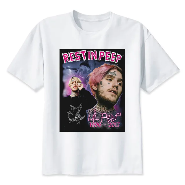 Новое поступление Lil Peep Man Футболка Хип-Хоп Мужская футболка на заказ Забавные футболки для мужчин и женщин - Цвет: 16
