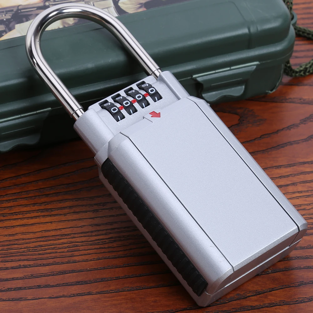 Keyed Locks Secret Padlock Safety Padlock Key Storage Box Organizer Zinc Alloy Combination Lock with Digit Combination Password