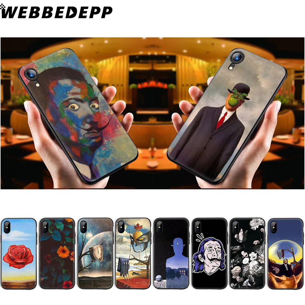 WEBBEDEPP Alvador Dali Мягкий силиконовый чехол для iPhone 11 Pro Xr Xs Max X или 10 8 7 6 6S Plus 5 5S SE Case |