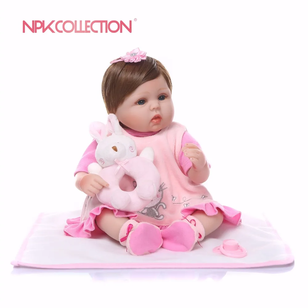 NPK 40 см реалистичные силиконовые Reborn Baby Doll детский приятель реалистичные милые Жираф Детские куклы для принцессы детские игрушки