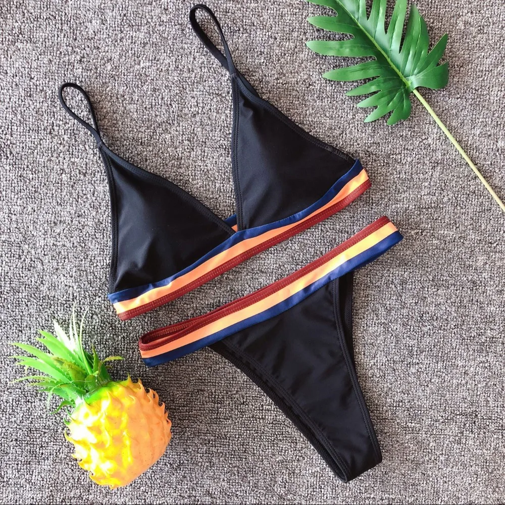 

Brazilian Bikinis 2019 Mujer Thong Biquinis Push Up Swimwear Summer Bandage Swimwear Bather Suit Sports feminino stroj kapielowy