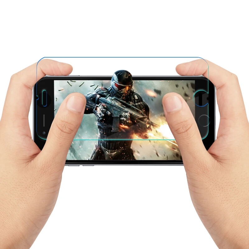 Закаленное стекло для iPhone X 7 8 Plus 6 6S 5S 5 S 5C SE 2020 XS MAX XR 10 защита экрана усиленная
