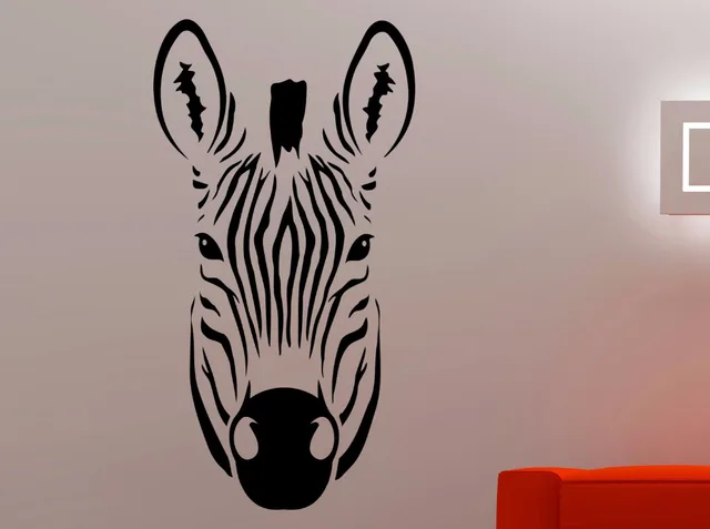 Us 6 98 25 Off Zebra Wall Decal African Animal Sticker Horse Decorations Home Living Room Bedroom Decor Vinyl Wall Art Stickers A796 In Wall