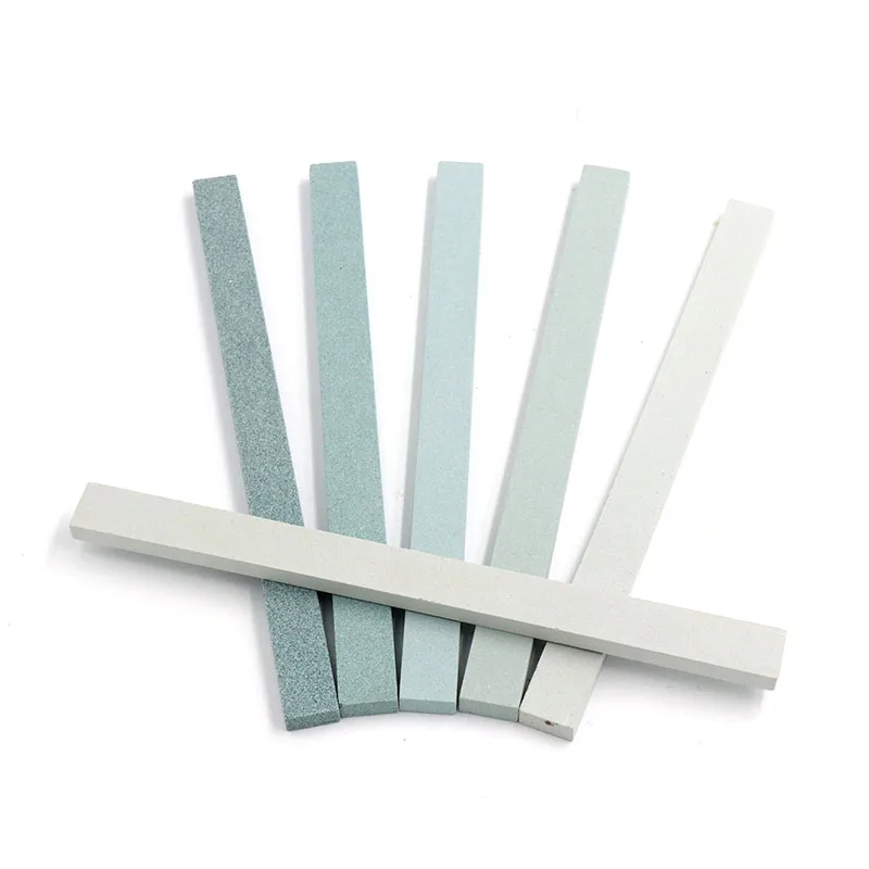 1pcs 80-1200 Grit Knife Sharpener Sharpening Stone Green Silicone Carbide Oil Stone Fine Polish Grinding Ceramic Jade Metal