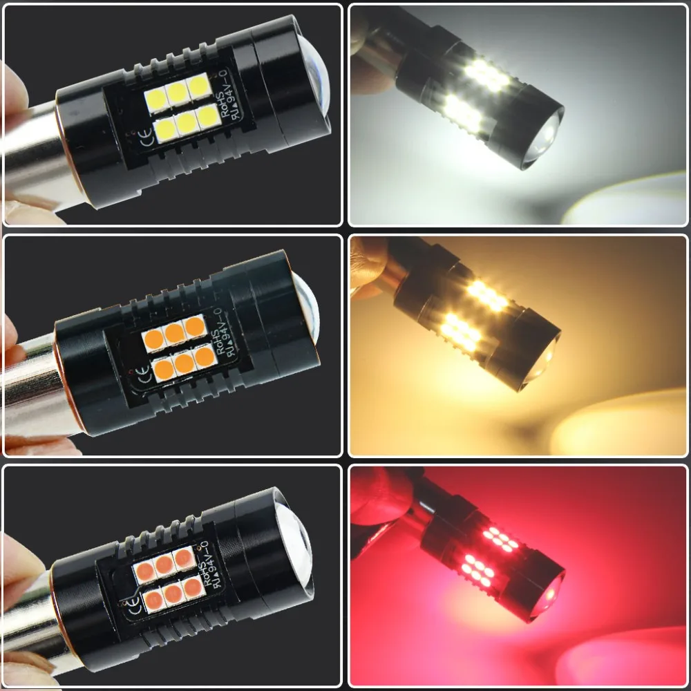 2 шт. 1156 BA15S P21W BAU15S PY21W Led R5W 1157 BAY15D P21/5W резервный тормоз поворота одиночные огни DRL