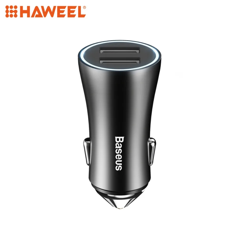 

HAWEEL Car Intelligence Charger for iPhone and other Smartphones or Tablet Fast Travel Charger