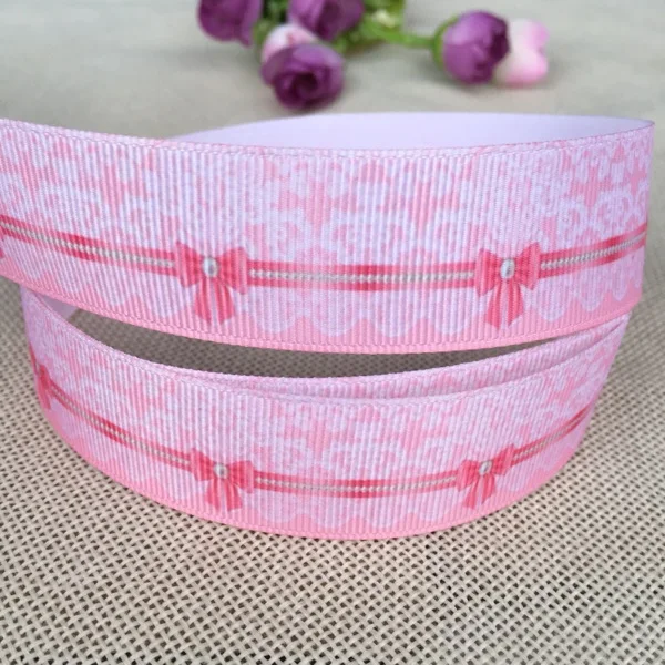 

5 yards 25MM lace Printed grosgrain ribbon,garment accessories hair accessories material, DIY Handmade decoration