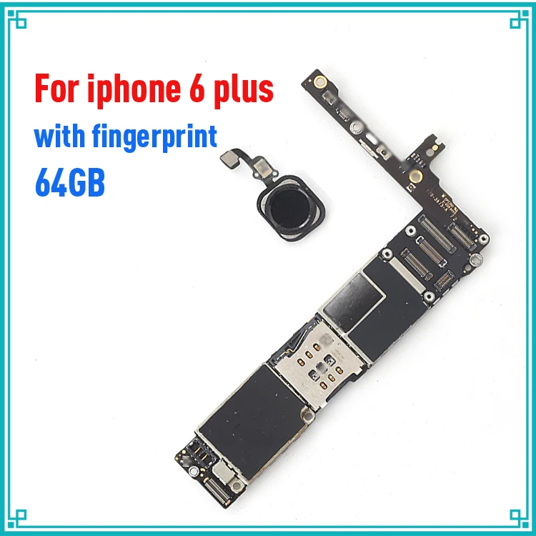 100% полная разблокированная материнская плата для iphone 6 plus 5 дюйма с Touch ID 64 ГБ
