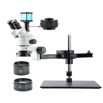 

Trinocular Boom Stand Stereo Video Microscope 14MP HDMI 1080P HDMI/USB Digital Industry Inspection Dissecting Microscope Camera