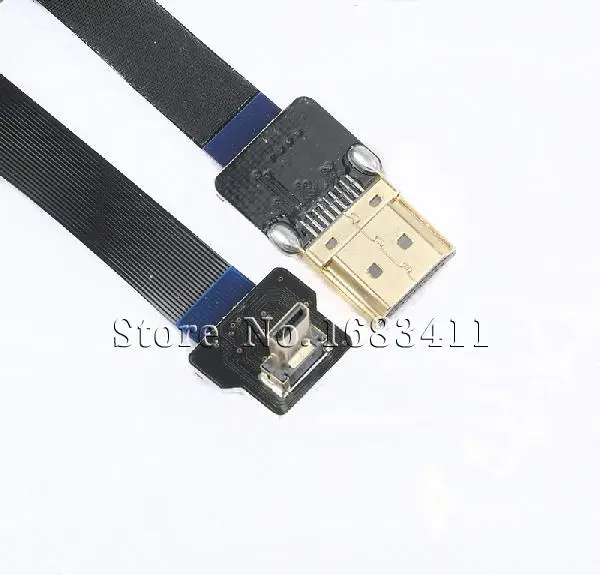 Free shipping 3pcs 2015 new HDMI to reverse MICRO super soft metal shield cable / black 30CM Rc Spare Parts | Игрушки и хобби