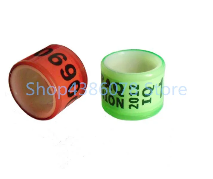 

Good quality free shipping custom printing pigeon leg band rings all plastic logo fly flag US country foot rings