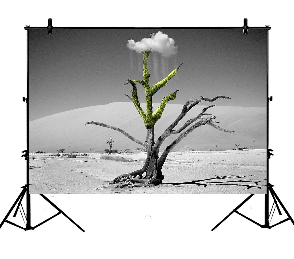 

5x7ft Grey Poles Weather Protect Environment Polyester Photo Background Portrait Backdrop