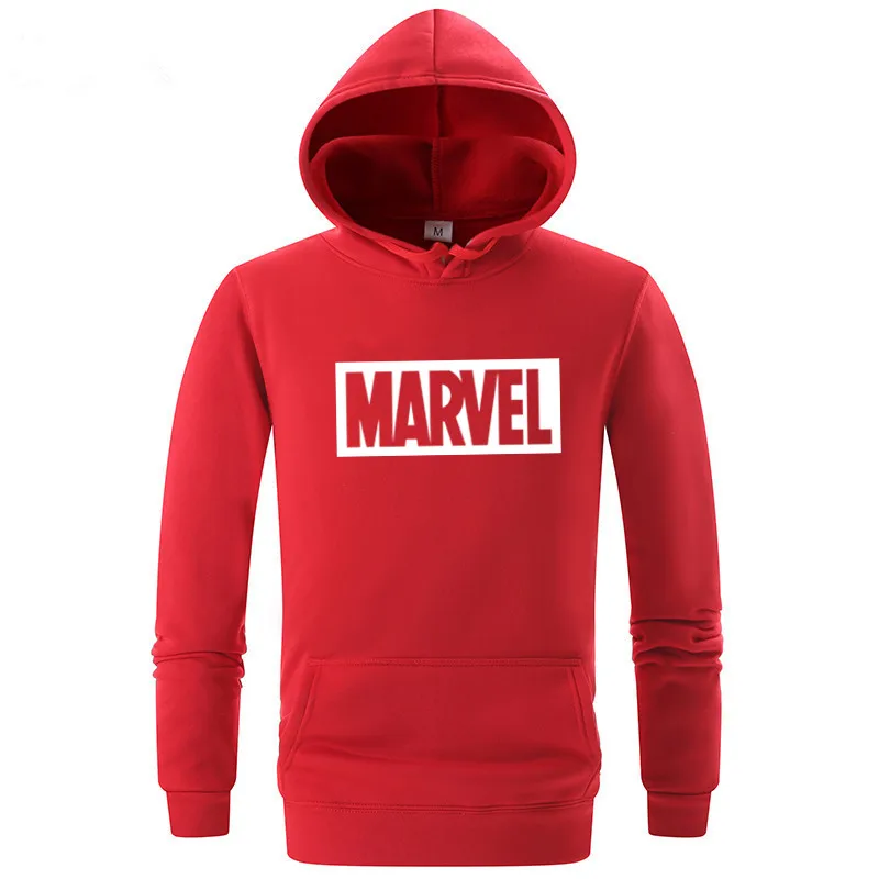

Brand 2019 New And Winter Brand Sweatshirts Men High Quality MARVEL letter printing fashion mens hoodies clothing Size M-XXL