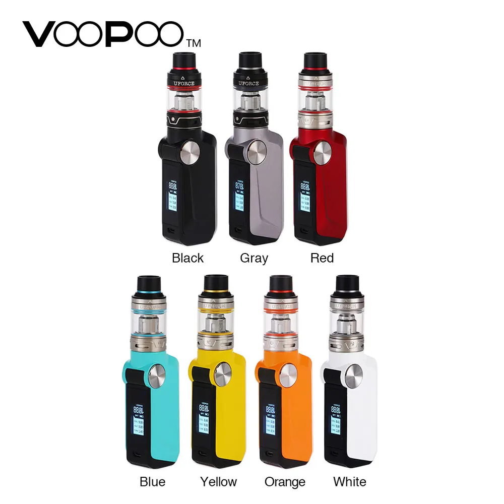 Limited  New Original 88W VOOPOO MOJO Kit W/ 2600mAh Battery & 3.5ml Uforce Tank Subohm Tank Max 88w Output 