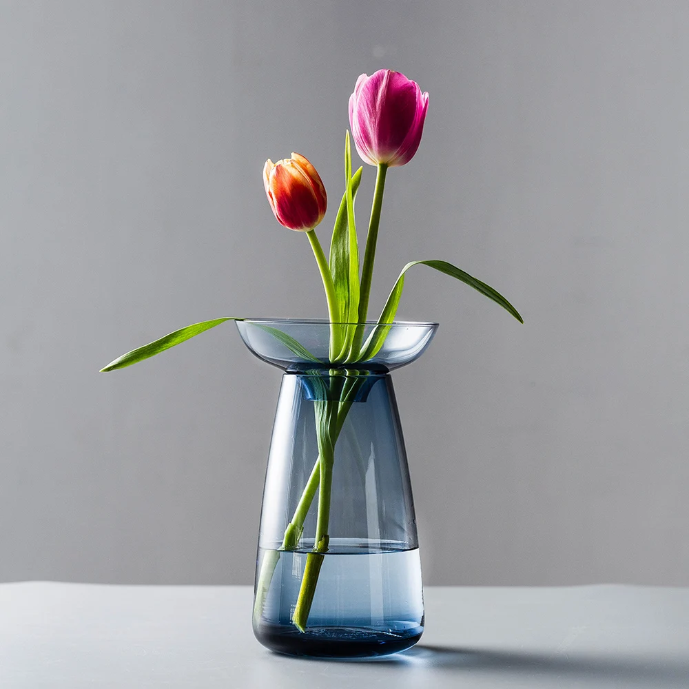 Glass Vase Container Modern Home Decoration Hydroponic Plant Living