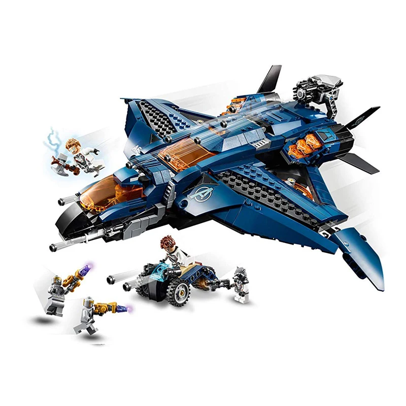 Marvel Avengers Endgame Avengers Ultimate Quinjet Building Kit Block Toys compatible with Legoings 76126