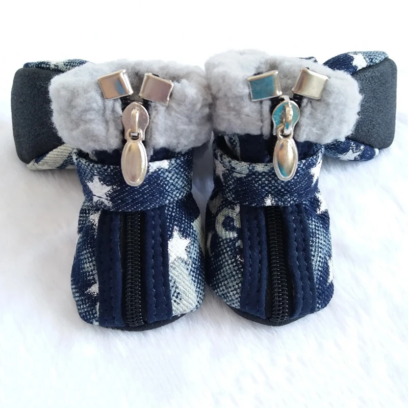 denim winter boots