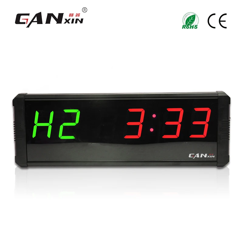 [Ganxin]4" Plus Fitness Crossfit Interval Timer LED Digital gym timer Wall Clockin Wall Clocks