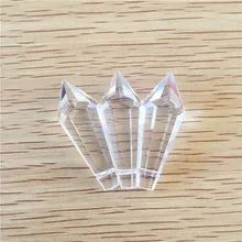 10 шт. 38 мм прозрачные кристаллы сосулька Подвески Люстра стекло части Висячие призмы Suncatcher дома/Свадебные украшения