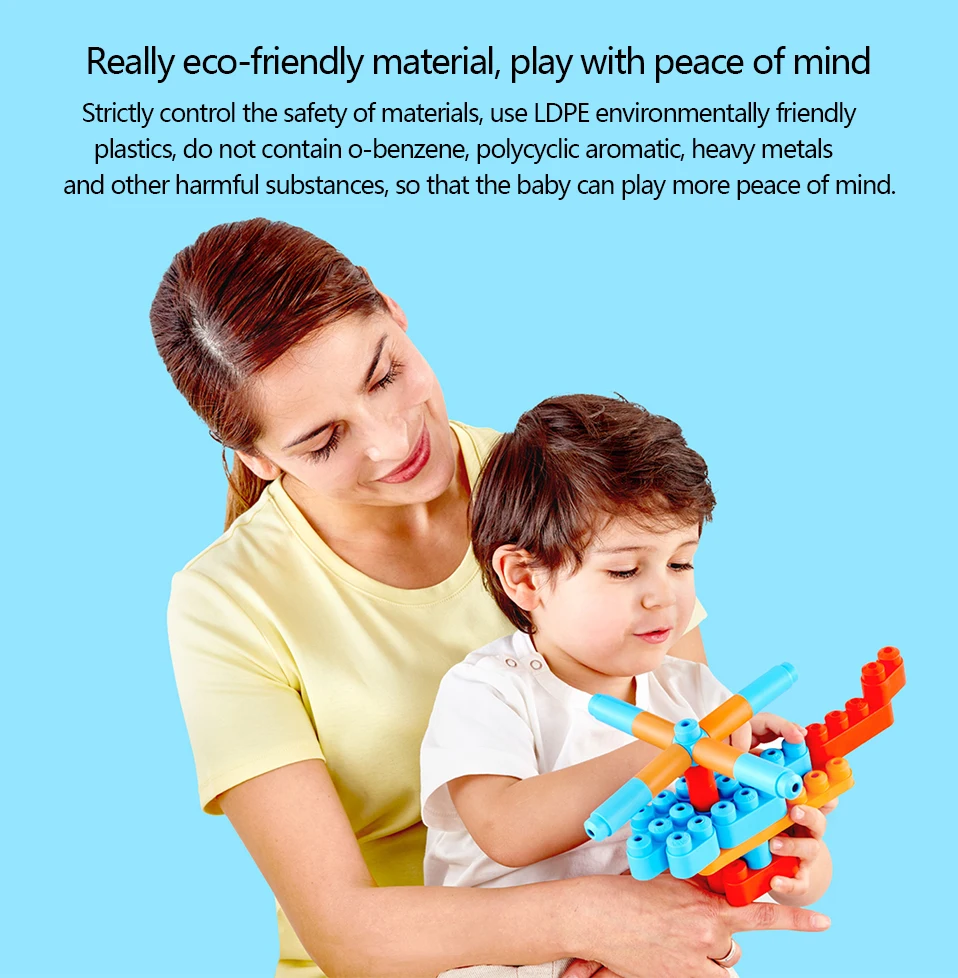 Original Xiaomi Mitu Hape 80pc Flexible Block Robot festival Gift 18 Month Above Environmental Friendly Newest Mijia Child Block (8)