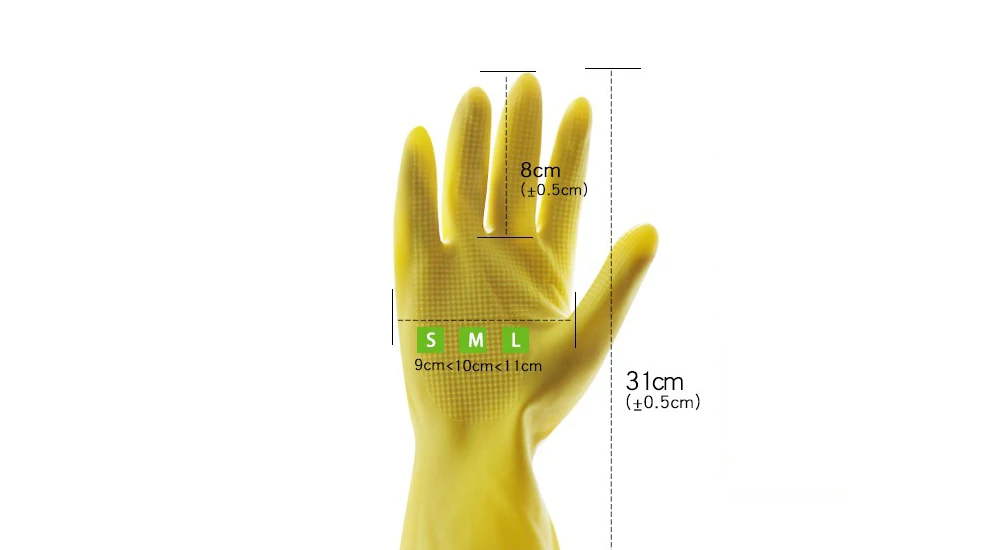Long Rubber Gloves For Work Washing Cleaning Safety Gloves (1)