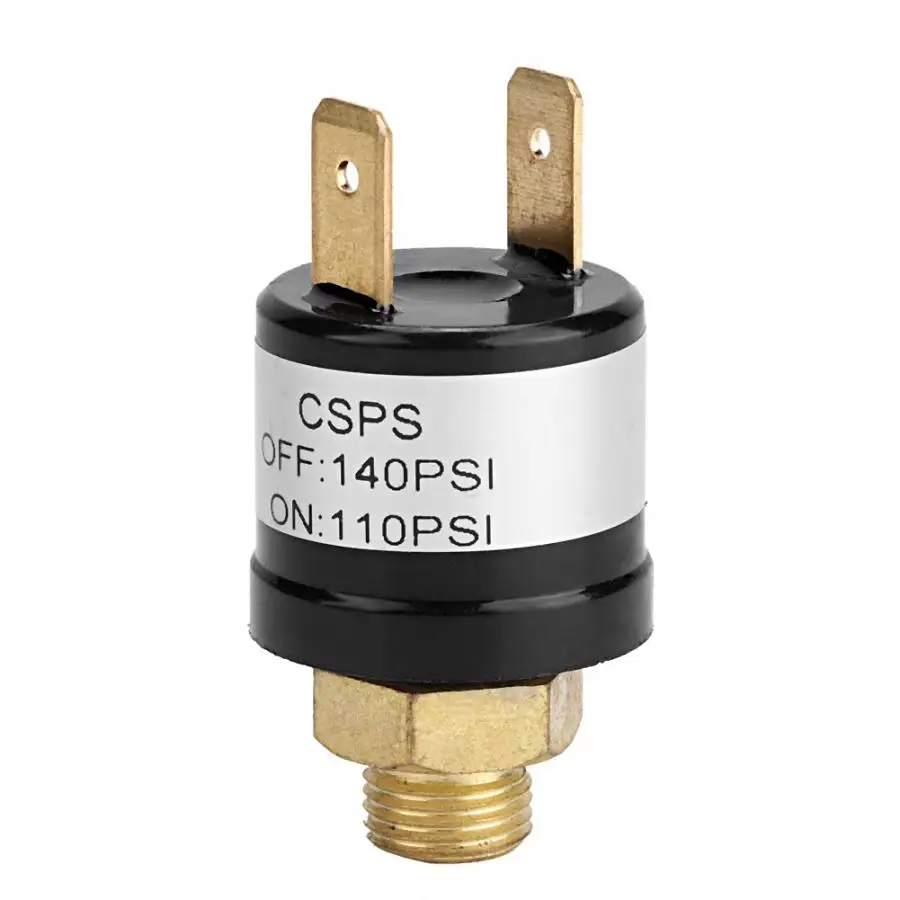 

Car Automatic Air Pressure Control Switch Valve 110-140PSI for Air Compressor Pump Car Air Tank Pressure Control Switch