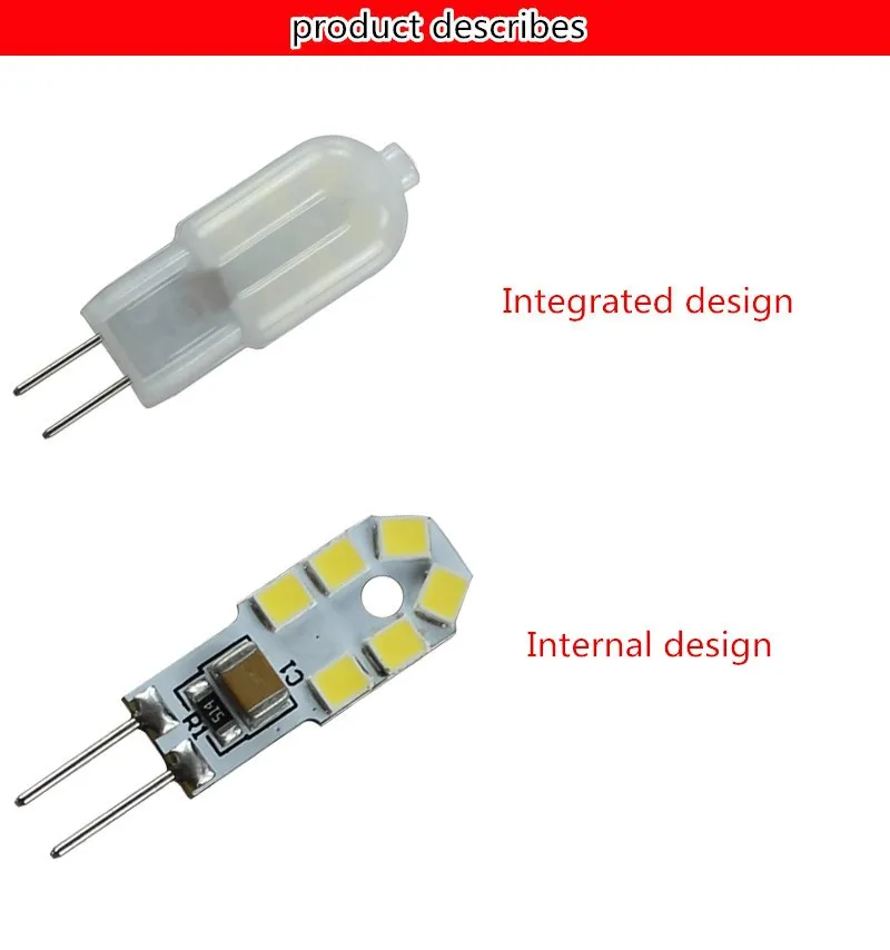 50 шт. G4 светодиодный лампочка SMD AC/DC 12 В 3 Вт Светодиодный светильник заменить Галогенные G4 для прожектора люстры