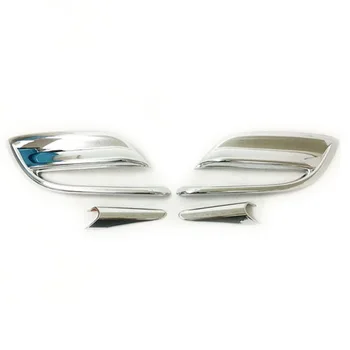 

ABS Chrome For MAZDA 3 AXELA 2017 2018 accessories car styling Front Fog Light Lamp Cover Moulding Trim sticker 4pcs