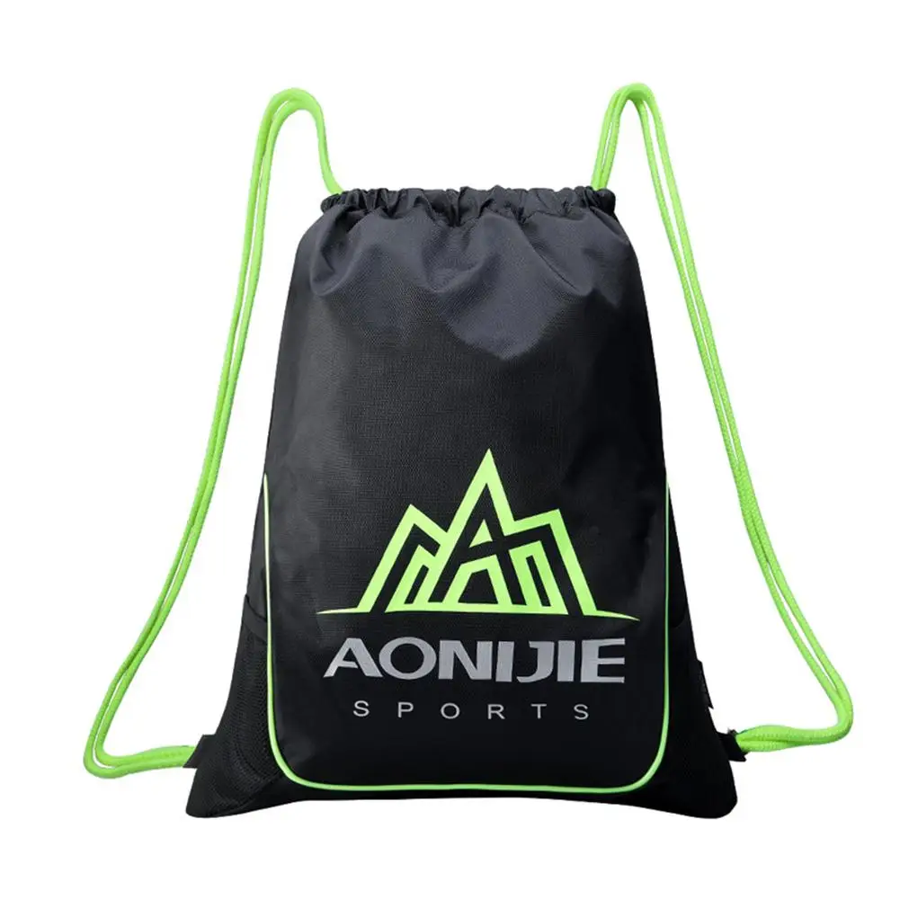 

AONIJIE Unisex running bag Belted Drawstring Backpack with Side Pocket Outdoor Travel Large Capacity Double Shoulder Bag
