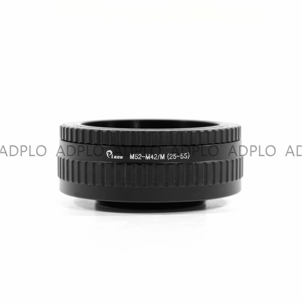 ADPLO 25-55mm Macro удлинитель M52-M42/M52 объектив M42 Камера Регулируемая фокусировка винтообразное кольцо адаптер