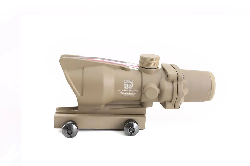 Magorui Caça Acog Dot Rifle Scope Visão Fibra Óptica Vermelho Iluminado 4x32 Red 8 Magorui caça acog 4x32 red dot rifle