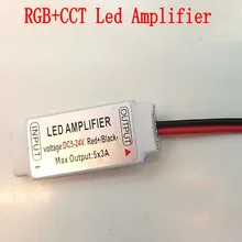 1 шт. 6pin мини RGB+ CCT светодиодный Усилитель 5CH x 3A 15A для 5 цветов в 1 Светодиодная лента светильник RGB+ CCT репитер тока DC12V-24V