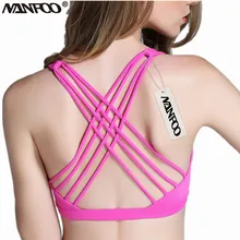 Популярный американский стиль Сексуальная крестообразная повязка сзади женские спортивные бюстгальтеры Фитнес Топ жилет йога бюстгальтеры бюстгальтер для бега сильный ударопрочный