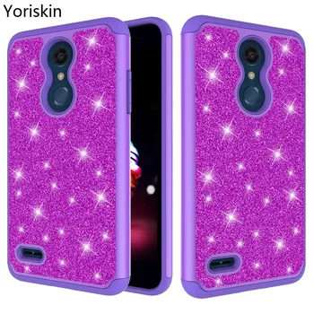 

Bling Glitter Silicone Phone Case For LG K10 (2018) Luxury Sparkle Cover Shell For LG K10 2018 Slim Shockproof Case Coque