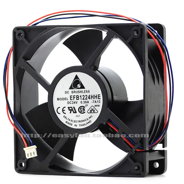 

NEW DELTA 12038 12CM frequency EFB1224HHE 24V 0.30A cooling fan