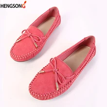 Женская повседневная обувь на плоской подошве; лоферы с бантом; милые женские летние туфли на плоской подошве ярких цветов; женские лоферы; 4 цвета; большие размеры 35-41