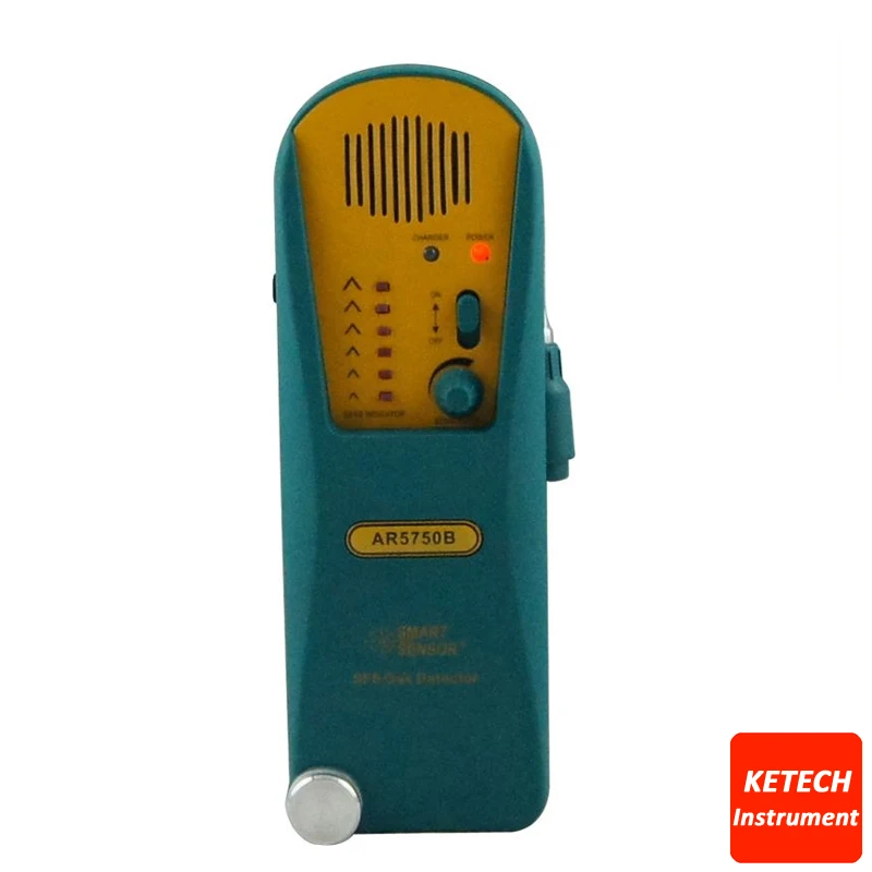 

SF6 Gas Detector, Refrigerant Halogen Gas Leak Alarm Meter Tester AR5750B