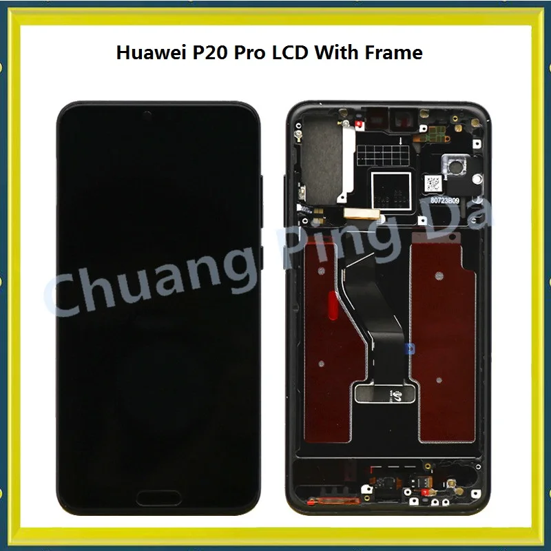 6," ЖК huawei P20 Pro ЖК с рамкой дисплей экран сенсорный дигитайзер сборка P20 Pro CLT-AL01 ЖК P20 Plus дисплей