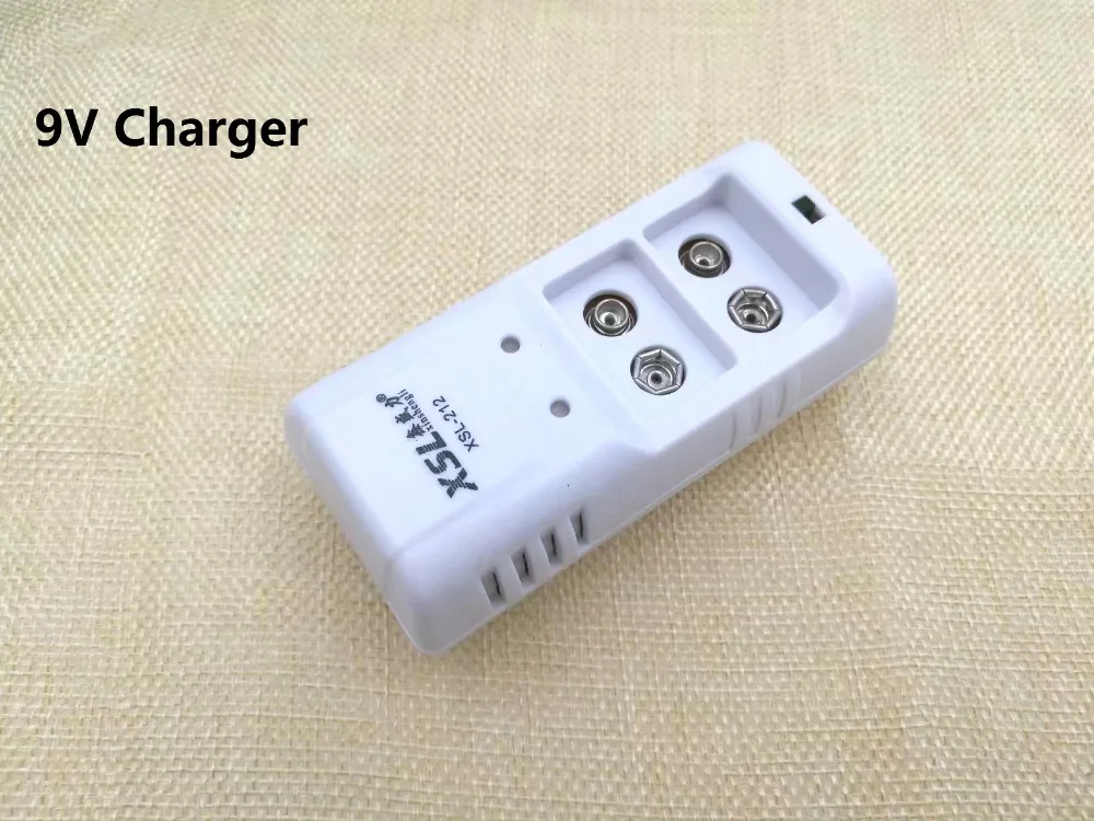 2 шт. XSL 9 V 6F22 аккумуляторная батарея 280 mah микрофон мультиметр + 1 шт зарядное