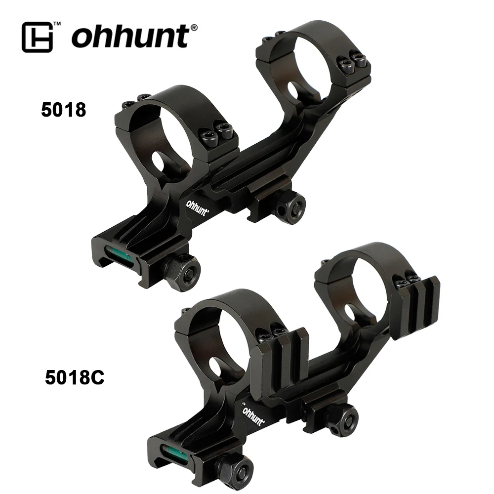 Ohhunt тактические кольца для прицела винтовки 30 мм 25,4 мм Пикатинни Крепление двунаправленного Смещенный кронштейн с нижним пузырьковым уровнем для прицела