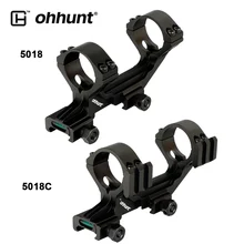 Ohhunt тактические кольца для прицела винтовки 30 мм 25,4 мм Пикатинни Крепление двунаправленного Смещенный кронштейн с нижним пузырьковым уровнем для прицела
