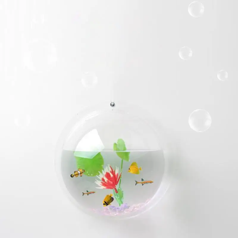 Pot Plant Wall Mounted Newest Hanging Decor Bubble Bowl Flowers Fish Tank Home Decor Aquarium Home Decoration Accessories