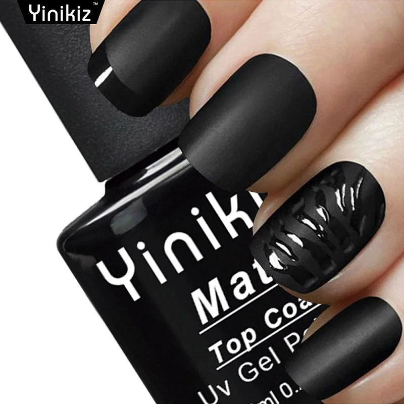Yinikiz No Wipe Matt Top Coating UV Top Coat Gel Nail Art Clear Nail